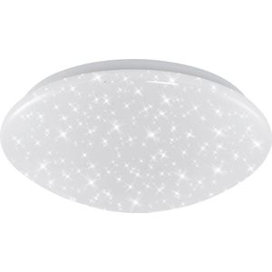 BRILONER - Led-plafondlamp met sterrenhemel, neutraal witte lichtkleur, 12 watt, 1300 lumen, ledlamp, led-plafondlamp, woonkamerlamp, slaapkamerlamp, kinderkamerlamp, 28 x 6,5 cm, wit