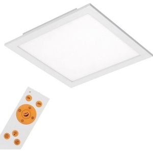 Briloner Leuchten 7194-016 Plafondlamp met Afstandbediening, Dimbaar, Kleurbediening, 18 W, 1800 lm, LED-Lamp, 18 W, Wit, 29,5 cm