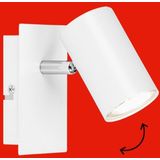 Wandspot - Wit - Metaal - Draaibaar en Kantelbaar