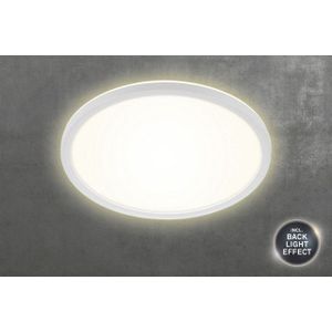 LED-Panel  weiß mit Hintergrundbeleuchtung `mittel`  ¦ weiß ¦ Maße (cm): H: 2,8  Ø: 29.3 Lampen & Leuchten > Innenleuchten > Deckenlampen - Möbel Kraft