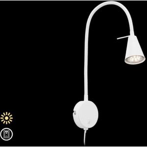 Moderne - Led-Leeslamp - Wit - Metaal - Flexibele Arm