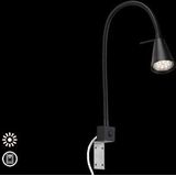Tuso - Wandlamp - Mat Zwart - LED - Flexibele Arm