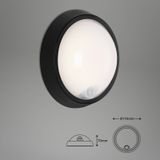 Briloner Leuchten HELSINKI LED buitenlicht - 12W - sensor bewegingsdetector - IP44 - zwart - plastic