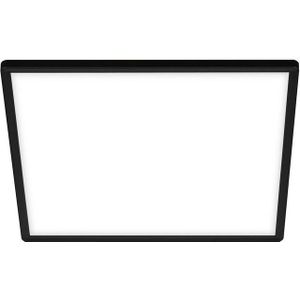 Briloner Leuchten LED Panel 7156415 SLIM, LED fest integriert, Neutralweiß, Deckenlampe, 29,3x29,3x2,8cm, Schwarz, 18W, Wohnzimmer, Schlafzimmer
