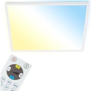BRILONER SLIM - LED Plafonniére - dimbaar - met afstandsbediening - ultra plat - wit - CCT - 22W