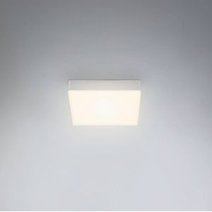 BRILONER - LED plafondlamp frameless, LED plafondlamp, LED opbouwlamp, warm witte kleurtemperatuur, 157x157x36 mm, zilverkleurig