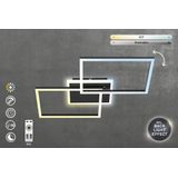 Led Deckenleuchte cct Dimmbar Fernbedienung Timer 40W schwarz Metall Briloner