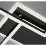Led Deckenleuchte cct Dimmbar Fernbedienung Timer 40W schwarz Metall Briloner