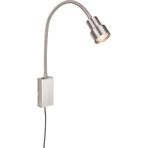 Tusi Comfort Light - Wandlamp - Edel Metaal - Beweegbare Lampkop