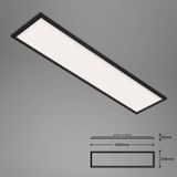 Brilo - led Panel cct WiFi Schwenkbar App 28 w schwarz Metall-Kunststoff ner