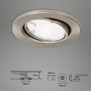 Brilo - SET 3x LED RGBW Dimbare badkamer lamp GU10/4,9W/230V Tuya+ AB