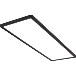 Tevea Led Plafondspots Opbouwlamp Ultra Plat Zwenkbar | Verwisselbare Led module 7W 230V IP44 | 3 niveaus dimbaar | Plafondlamp ook voor vochtige ruimtes Badkamer | Opbouwspot (Zwart - Neutraal wit