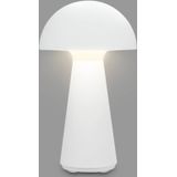 BRILONER - FUNGO - LED Accutafellamp, traploos dimbaar, Touch, mobiel licht, LED tafellamp buiten, LED tafellamp snoerloos, Matwit