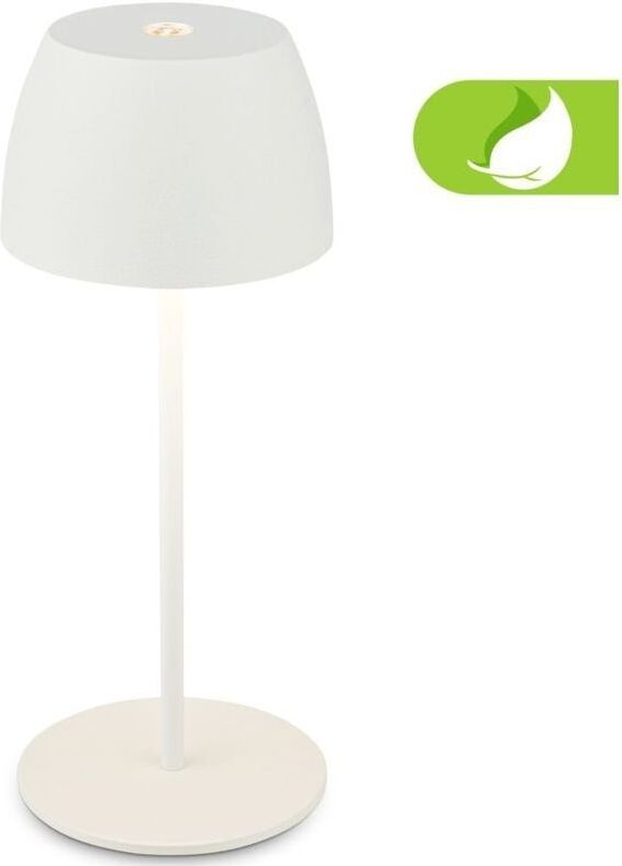 Briloner Leuchten LED Außen-Tischleuchte Serina Mini, LED wechselbar, Extra-Warmweiß, Akku Tischlampe, kabellos, IP44, Wohnzimmer, Schlafzimmer, Outdoor