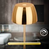 Mini Touch Lamp - Goud - LED - Warm Wit Licht - Oplaadbaar