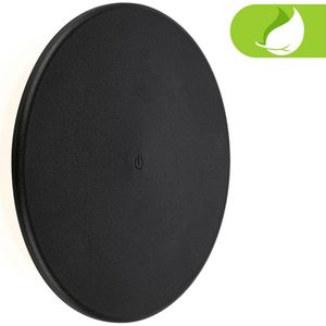 Briloner Aurora - LED wandlamp Accu - 3806015 - Touch - Verwisselbare batterij en lichtbron - Dimbaar - Spatwater- en stofdicht - Indirect licht - Ø25 x 4 cm - Zwart