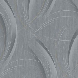 Vliesbehang - Grijs - Modern Behang - Abstract Patroon - Voor Woonkamer