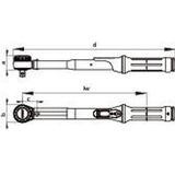 Gedore 4550-30 Torcofix K Momentsleutel - 60-300Nm - 1/2"