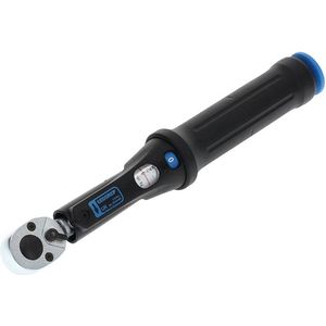GEDORE Torcoflex momentsleutel, 1/4 inch, 1-5 Nm, met hefboomomschakelratel, stalen buis, zwart/blauw