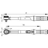 Gedore 3549-05 UK Momentsleutel Torcoflex-UK Omschakelbare Ratel 3/8" 10-50 Nm - 2958023