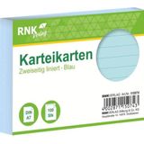 Karteikarten A7 liniert blau VE=100 St&#252;ck