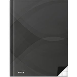 Notizbuch A4 notes carbon black kariert 96 Blatt