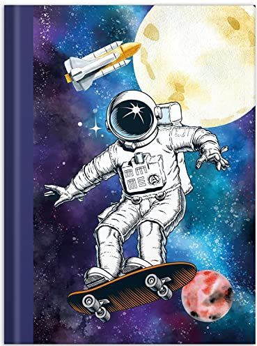 Notizbuch A4 -Skatonaut- blanko 96 Blatt