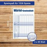 3 RNK-Verlag Ersatzblock DIN A6 Würfelspiel