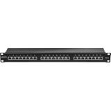 Lindy - Cat.6 Patch Panel - Server Accessoires - Zwart - STP - 24 Poorten