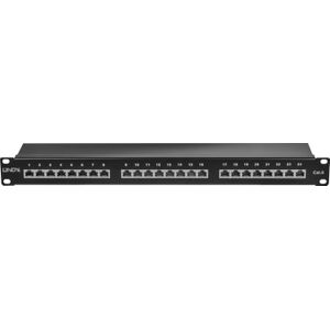 Lindy - Cat.6 Patch Panel - Server Accessoires - Zwart - STP - 24 Poorten