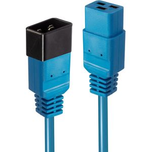 LINDY 30122 3m IEC-verlengkabel, blauw
