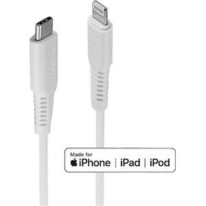 Lindy 31315 Lightning-kabel 0,5 m Wit