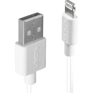USB-Kabel usb 2.0 usb-a Stecker, Apple Lightning Stecker 2.00 m Weiß 31327 - Lindy