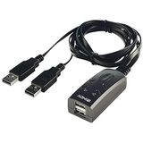Lindy 2 Port USB KM Switch - Tastatur-/Mausschalter - 2 Anschlüsse