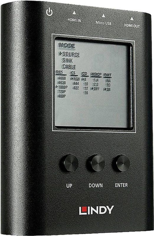 Lindy HDMI 2.0 18G Signal Analyser and Generator - HDMI-Testsignalgenerator/-Analysegerät