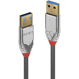 LINDY 36629 5 m USB 3.0 type A kabel, Cromo Line antraciet