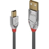 LINDY USB 2.0 kabel type A / Mini-B Cromo Line M/0,5 m