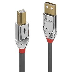 Lindy - USB-Kabel usb 2.0 usb-a Stecker, usb-b Stecker 7.50 m Grau 36645
