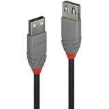 LINDY 36705 USB 2.0 Type A Verlengkabel, Anthra Line - Grijs, 5m