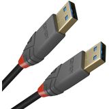 LINDY Anthra Line 36753 USB 3.0 type A naar A kabel, 3 m, zwart