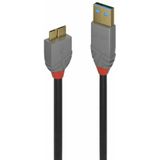 USB Cable to micro USB LINDY 36766 Black 1 m