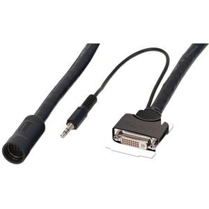 Lindy 37317 toetsenbord-video-muis (kvm) kabel Zwart 0,25 m
