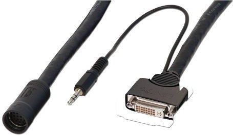 Lindy 37317 toetsenbord-video-muis (kvm) kabel Zwart 0,25 m