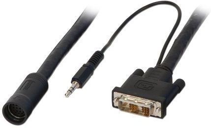 Lindy 37318 toetsenbord-video-muis (kvm) kabel Zwart 0,25 m
