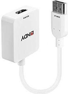 LINDY HDMI naar DisplayPort 4K converter wit 38146