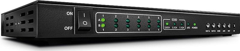Lindy - 6x2 HDMI 10.2G Matrix Switch - Hubs & Switches