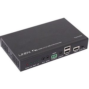 LINDY 38209 Extender C6 HDMI/DVI/DisplayPort 4K USB 2 HDBaseT 2 100m,