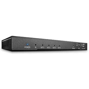 LINDY 38231 4 poorten HDMI-splitter 4096 x 2160 Pixel Zwart