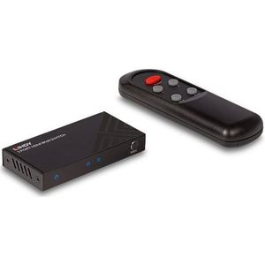 Lindy - 2 Poort HDMI 8K60 Switch - Compact - Ondersteunt HDR - 48G-signalen