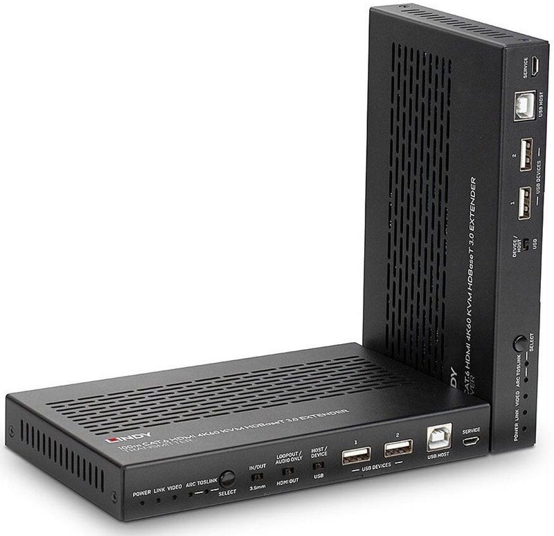 Lindy 38344 KVM-extender Zender en ontvanger